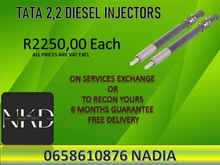 Tata 2.2 Diesel Injectors For Sale Or Recon