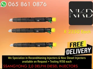 Ssangyong 2.0 Diesel Injectors For Sale With Warranty