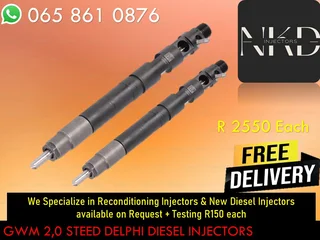 Gwm 2.0 Steed Diesel Injectors For Sale Or Recon
