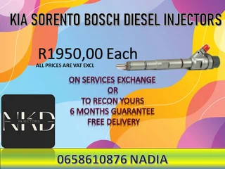Kia Sorento Diesel Injectors For Sale Or Recon