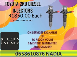 Toyota 2kd Diesel Injectors For Sale Or Recon