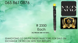 Ssangyong 2.0 Diesel Injectors For Sale Or Recon
