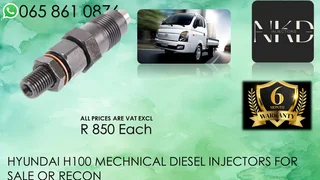 Hyundai H100 Diesel Injectors For Sale Or Recon