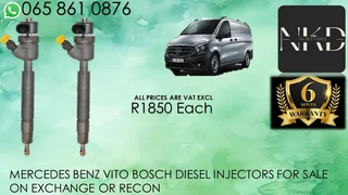 Mercedes Benz Vito Diesel Injectors For Sale Or Recon