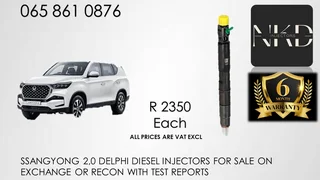 Ssangyong 2.0 Diesel Injectors For Sale Nationwide