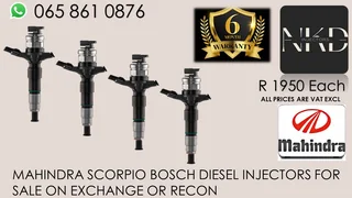 Mahindra Scorpio Diesel Injectors For Sale Natiowide