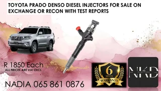 Toyota Prado Diesel Injectors For Sale Or Recon