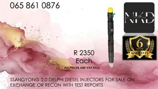 Ssangyong 2.0 Diesel Injectors For Sale Nationwide