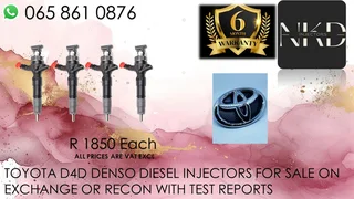 Toyota D4d Diesel Injectors For Sale Or Recon