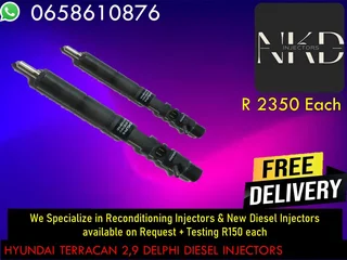 Hyndai Terrican 2.9 Diesel Injectors For Sale Nationwide
