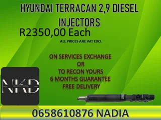 Hyundai Terrican 2.9 Diesel Injectors For Sale Or Recon