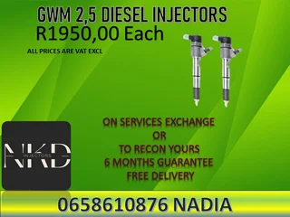 Gwm 2.5 Diesel Injectors For Sale Nationwide