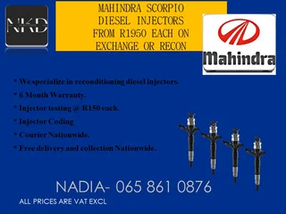 Mahindra Scorpio Diesel Injectors For Sale Nationwide