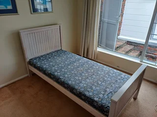 Single bed and mattress
