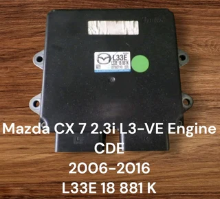 Mazda CX 7 2.3i L3-VE Engine CDE Petrol Management System 2006-2016 Genuine Used Mitsubishi Automati