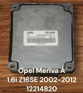 Opel Meriva A 1.6i Z16SE Engine CDE Petrol Management System 2002-2012 Genuine Used Delphi Manual Ba