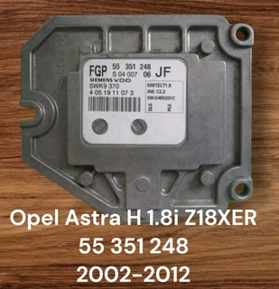 Opel Astra H 1.8i Z18XER 16 Valve Petrol Management System 2002-2012 Genuine Used Siemens Manual Bas