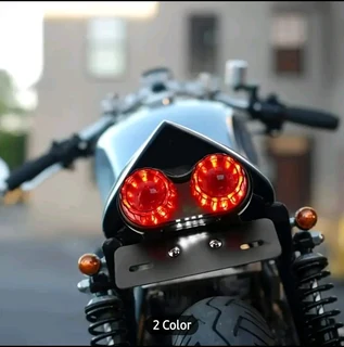 Soyaviosion  Led Motorcycle Taillights Red And Clear Lenses Dual Fungtion Brake And Turn Signal Lice