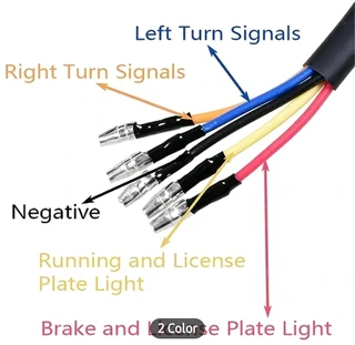 SOYAVIOSION  LED MOTORCYCLE TAILLIGHTS RED AND CLEAR LENSES DUAL FUNGTION BRAKE AND TURN SIGNAL LICE