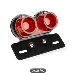 SOYAVIOSION  LED MOTORCYCLE TAILLIGHTS RED AND CLEAR LENSES DUAL FUNGTION BRAKE AND TURN SIGNAL LICE