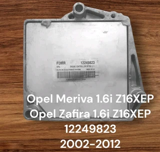 Opel Meriva 1.6i Z16XEP 16 Valve Petrol Management System *Opel Zafira 1.6i Z16XEP 16 Valve Petrol M