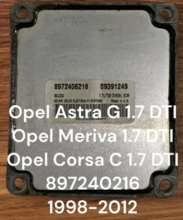 Opel Astra G 1.7 DTI Y17DT 16V 1998-2012 Delphi ECU part# 8972406216