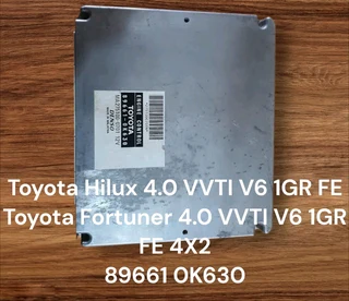 Toyota Hilux 4.0 VVTI V6 1GR FE Engine CDE 4X2 Automatic *Toyota Fortuner 4.0 VVTI V6 1GR FE Engine