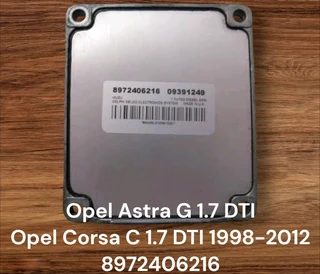 Opel Astra G 1.7 DTI 1998-2012 Delphi ECU part# 8972406216 Transmission Manual