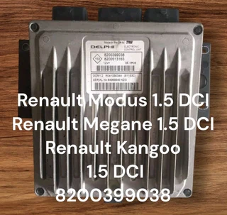 Renault Modus 1.5 DCI K9K Engine CDE 2002-2012 Delphi ECU part# 8200399038