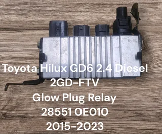 Toyota Hilux Gd6 2.4 Diesel 2gd-ftv Engine Cde 2015-2023 Genuine Used Denso Glow Plug Relay Part Num