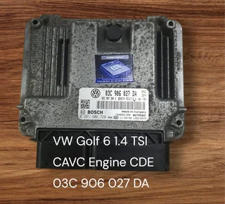 VW Golf 6 1.4 TSI Turbocharged Stratified Injection Petrol Management System CAXA Engine CDE *VW Jet