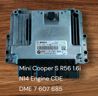 Mini Cooper S R56 1.6i 16 Valve N14 Engine CDE Petrol Management System 2010-2015 Genuine Used Bosch