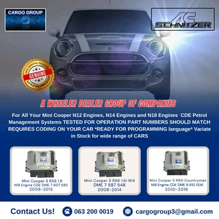 For All Your Mini Cooper S R56 1.6i 16 Valve N14 Engine CDE *Mini Cooper S R60 Countryman 1.6i N18 E