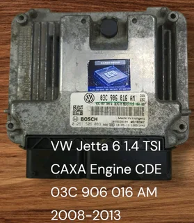 VW Golf 6 1.4 TSI CAXA Engine CDE 2009-2013 Genuine Used Bosch Automatic Basic Engine Calculator Par