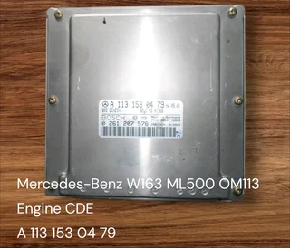 Mercedes-Benz W164 ML500 OM113 Engine CDE Petrol Management System 2003-2006 Genuine Used Bosch Auto