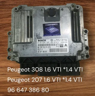 Peugeot 308 1.6 VTI 16 Valve Petrol Management System *Peugeot 207 CC 1.6 VTI 16 Valve Petrol Manage