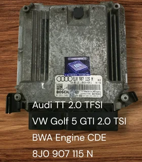Audi TT Quattro 2.0 TFSI CCZA Engine CDE 2008-2013 Genuine Used Bosch Automatic Basic Engine Calcula
