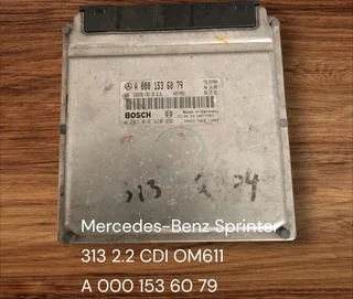 Mercedes-Benz Sprinter 313 2.2 CDI OM611 Engine CDE EDC ELECTRONIC DIESEL Controlled Diesel Manageme