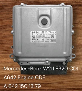 Mercedes-benz W211 E320 Cdi Om642 Engine Cde Edc Electronic Diesel Controlled Diesel Management Syst
