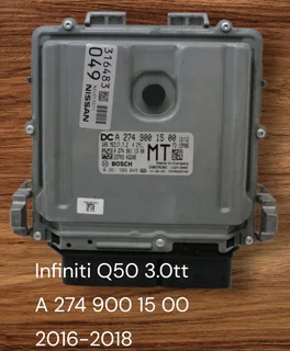Infiniti Q50 3.0tt Petrol Management System 2016-2018 Genuine Used Bosch Automatic Basic Engine Calc