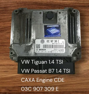 VW Tiguan 1.4 TSI CAXA Engine CDE Petrol Management System 2007-2015 Genuine Used Bosch Automatic Ba