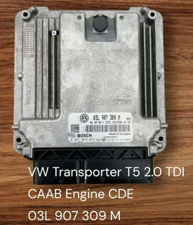 Vw Transporter T5 2.0 Tdi Caab Engine Cde Edc Electronic Diesel Controlled 2006-2016 Genuine Used Bo