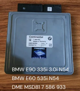 BMW E90 335i 3.0i N54 Engine CDE Petrol Management System*BMW E92 335i N54 Engine CDE *BMW E60 535i