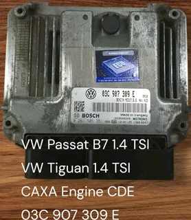 VW Passat B7 1.4 TSI CAXA Engine CDE *VW Tiguan 1.4 TSI CAXA Engine CDE 2007-2015 Genuine Used Bosch