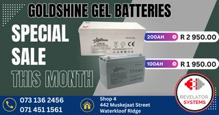 200AH 12V GEL BATTERIES
