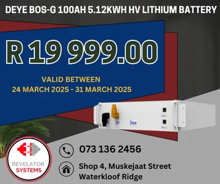 Deye BOS-G 5.12kwh HV Lithium-Ion Battery