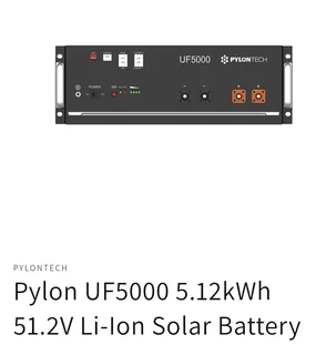 Pylontech UF5000 5.12KWH 51.2V Lithium Battery