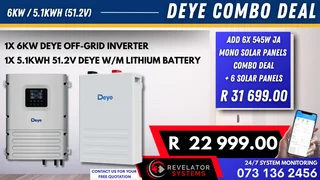 8KW DEYE / 10.24KWH DEYE - COMBO DEAL