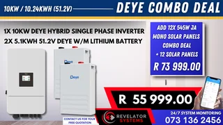 8KW DEYE / 10.24KWH DEYE - COMBO DEAL