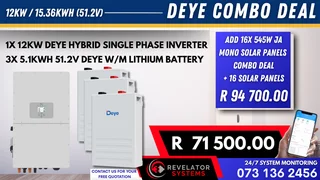 10KW DEYE / 10.24KWH DEYE - COMBO DEAL